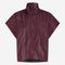 Paola eco leather blouse | Bordo