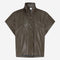Paola eco leather blouse | Army