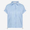Renate shiny viscose blouse | Light Blue