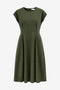 Melva dress technical jersey | Army
