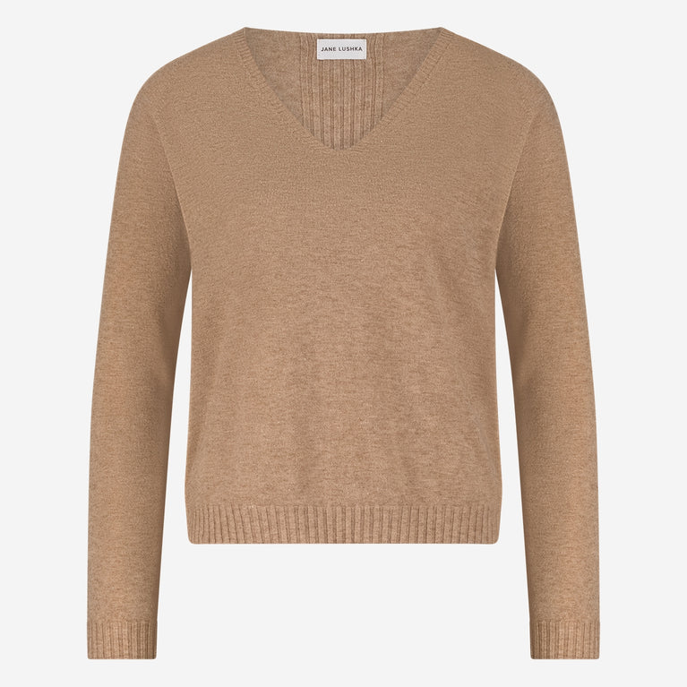 Pullover seamless viscose NB186 | Beige