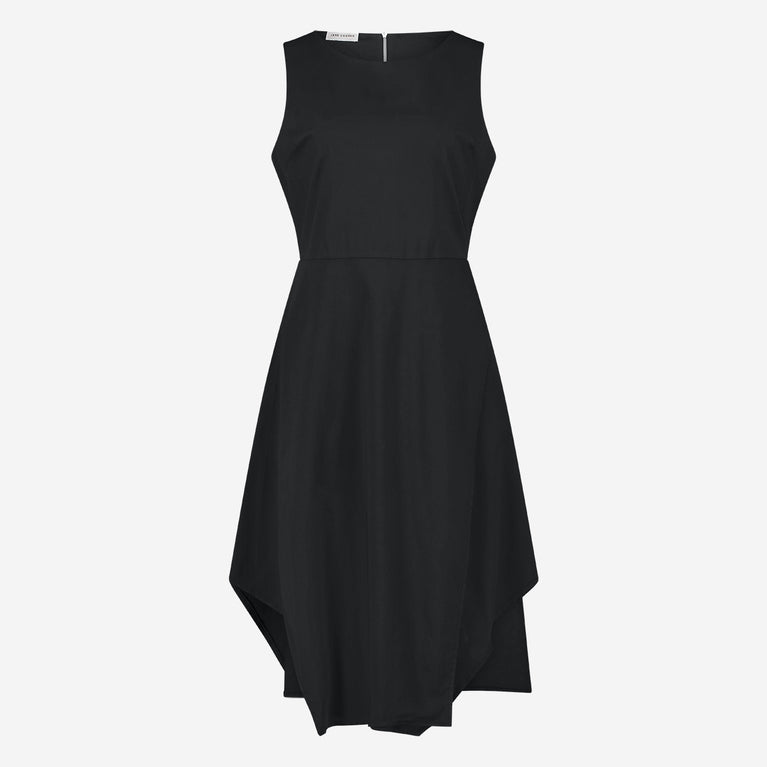 Cotton dress T549 | Black