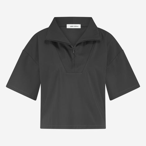 Leone blouse technical jersey | Grey