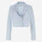 Estele structure technical jersey blazer | Light Blue