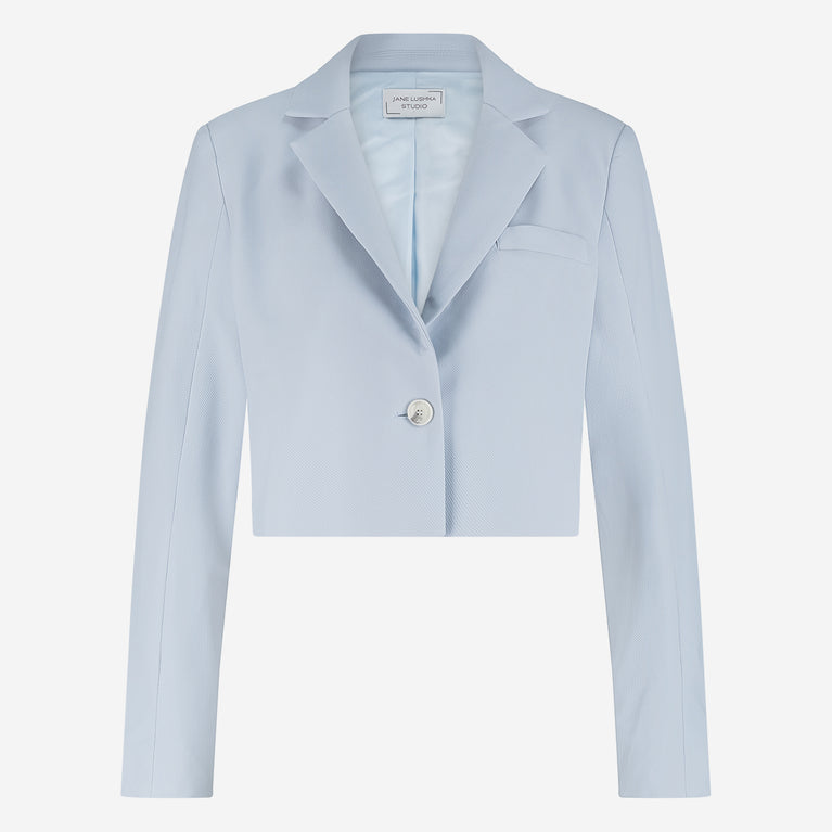 Estele structure technical jersey blazer | Light Blue
