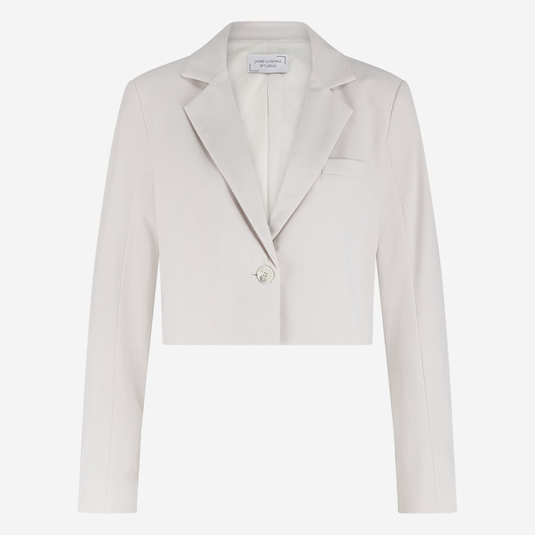 Estele structure technical jersey blazer | Sand