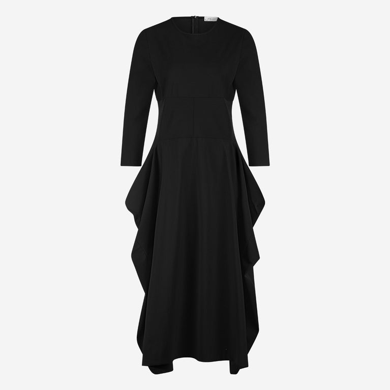 Denise dress technical jersey | Black