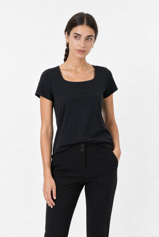 T-shirt Sara easy wear Maglia Tecnica | Nero
