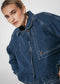 Sassy denim parcka jacket | Night Blue