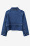 Sassy denim parcka jacket | Night Blue
