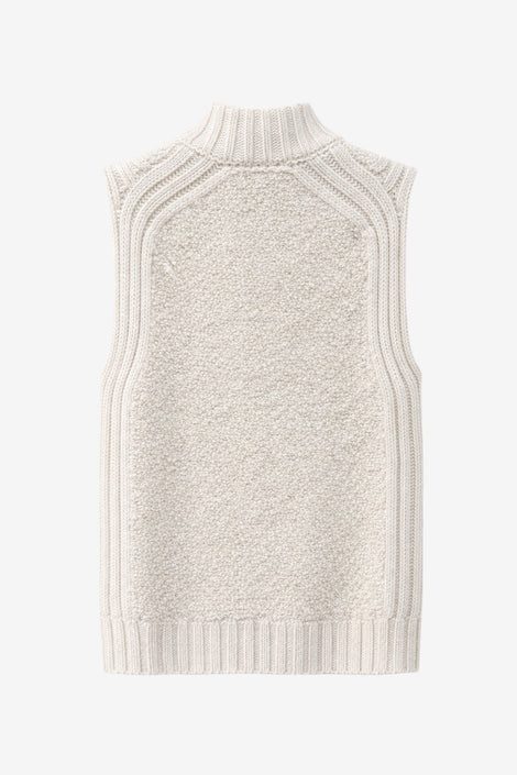 Teddy zipper Vest groove | Off White