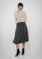 Tess viscose balloon skirt | Grey