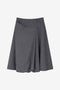 Tess viscose balloon skirt | Grey