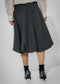 Tess viscose balloon skirt | Grey