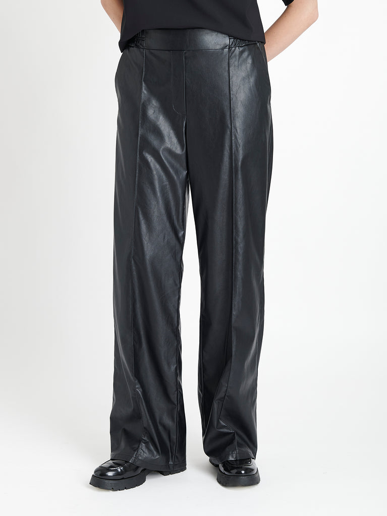 Thera eco leather pants | Black