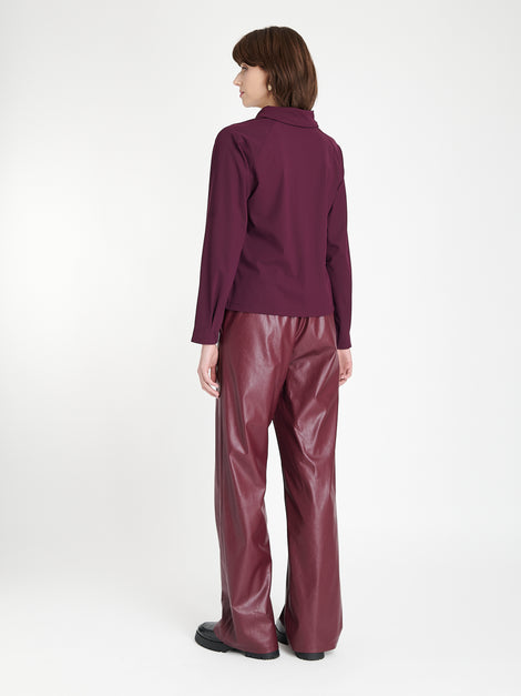 Thera eco leather pants | Bordo