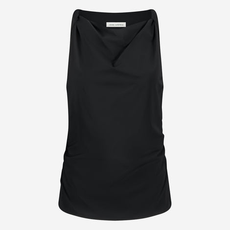 Marika strech technical jersey top | Black