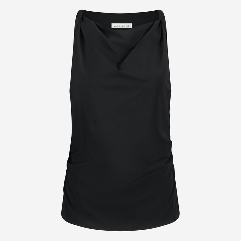 Marika strech technical jersey top | Black