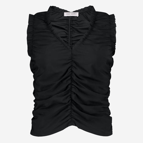 Romana top technical jersey | Black