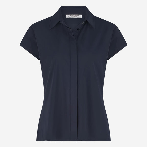Wilma blouse technical jersey | Blue