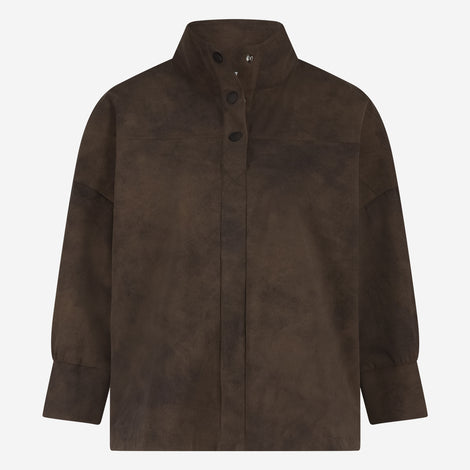 Angelika top technical jersey | Brown