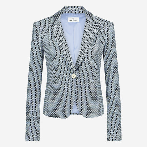 Elvira blazer technical jersey | Blue Melange