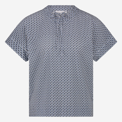 Lucca top technical jersey | Blue Melange