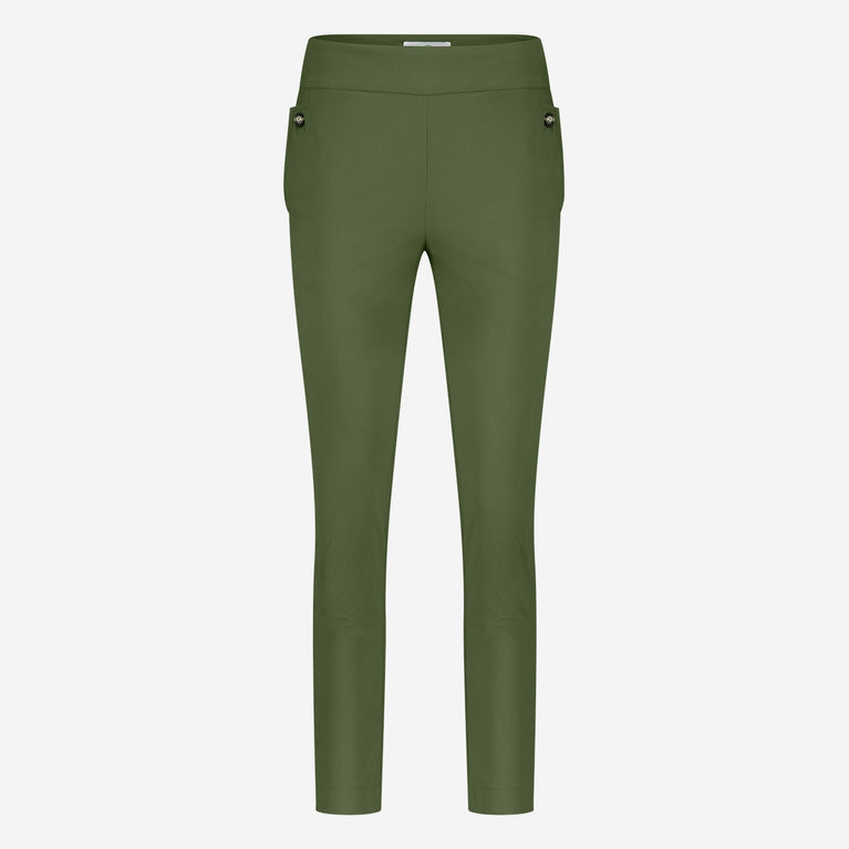 Lenny structure technical jersey pants | Oliva green