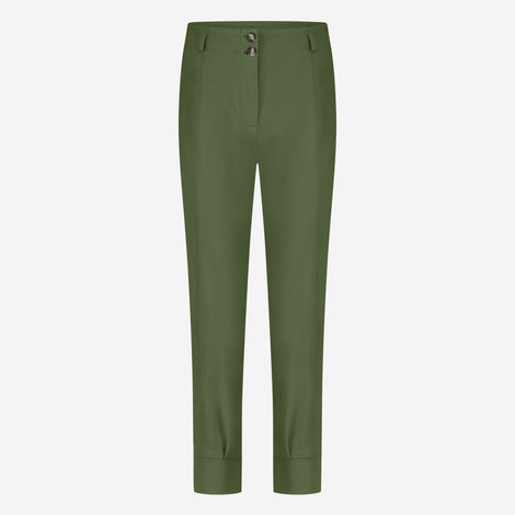 Delia structure technical jersey pants | Oliva green