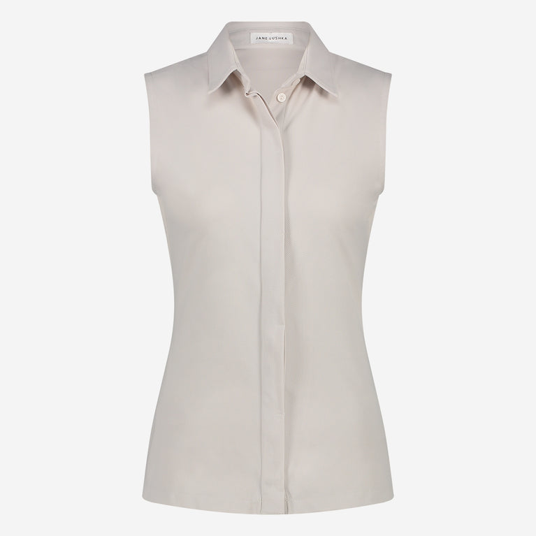 Kikkie blouse technical jersey WS | Sand