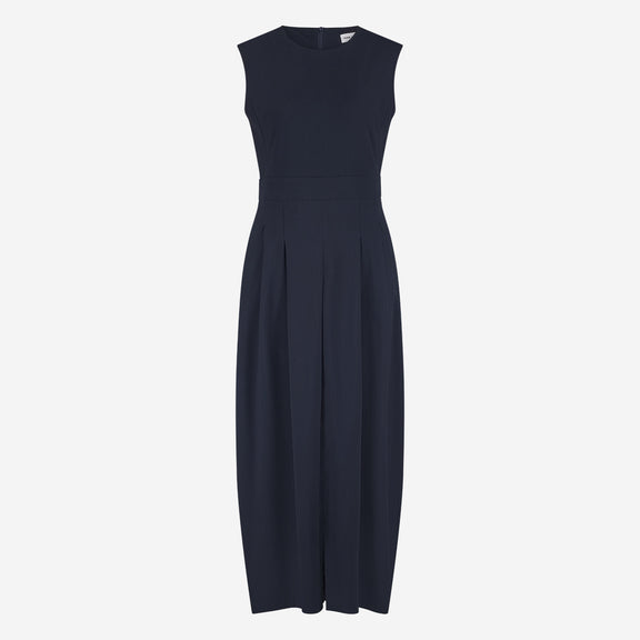 Jackie structure technical jersey dress | Blue