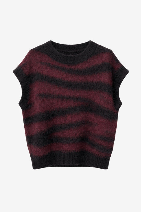 Vest cap brushed 2005 | Black Bordo