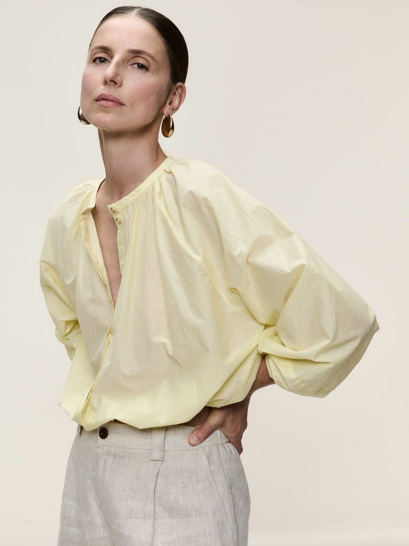 Kenta cotton blouse | Yellow