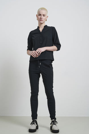 Pantaloni Anna - Maglia tecnica skinny fit | Grigio Notte