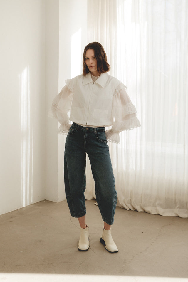 Emiko taffeta jacket Emiko taffeta jacket | Light Grey