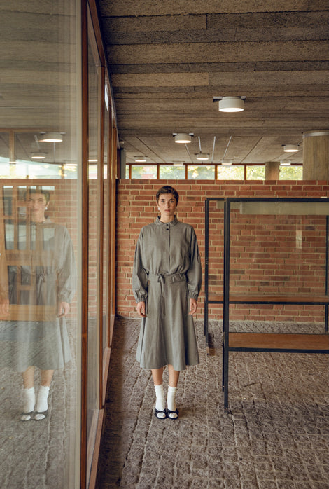 Mishele viscose skirt | Light grey