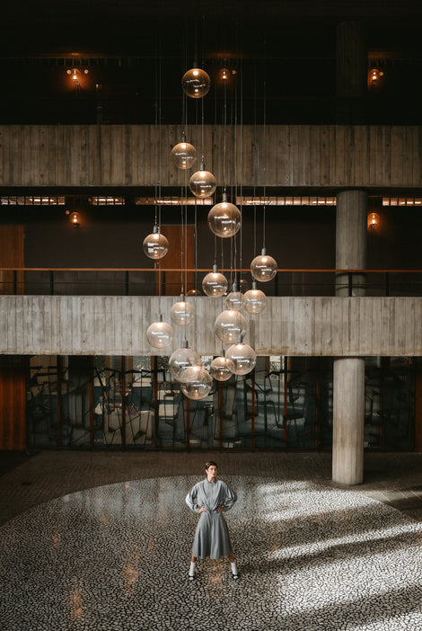 Mishele viscose skirt | Light grey