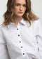 Lex Oxford poplin blouse | White