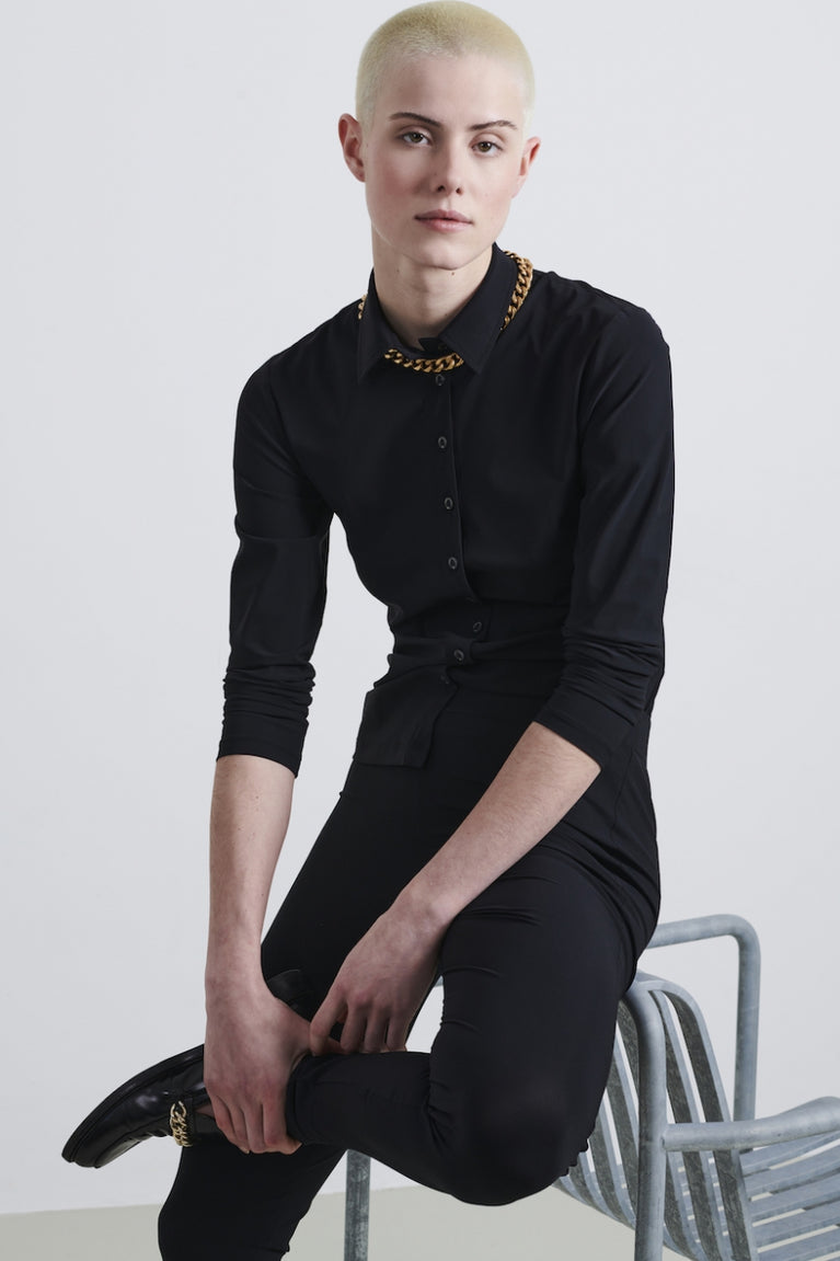 Blusa Betty easy wear Maglia Tecnica | Nero