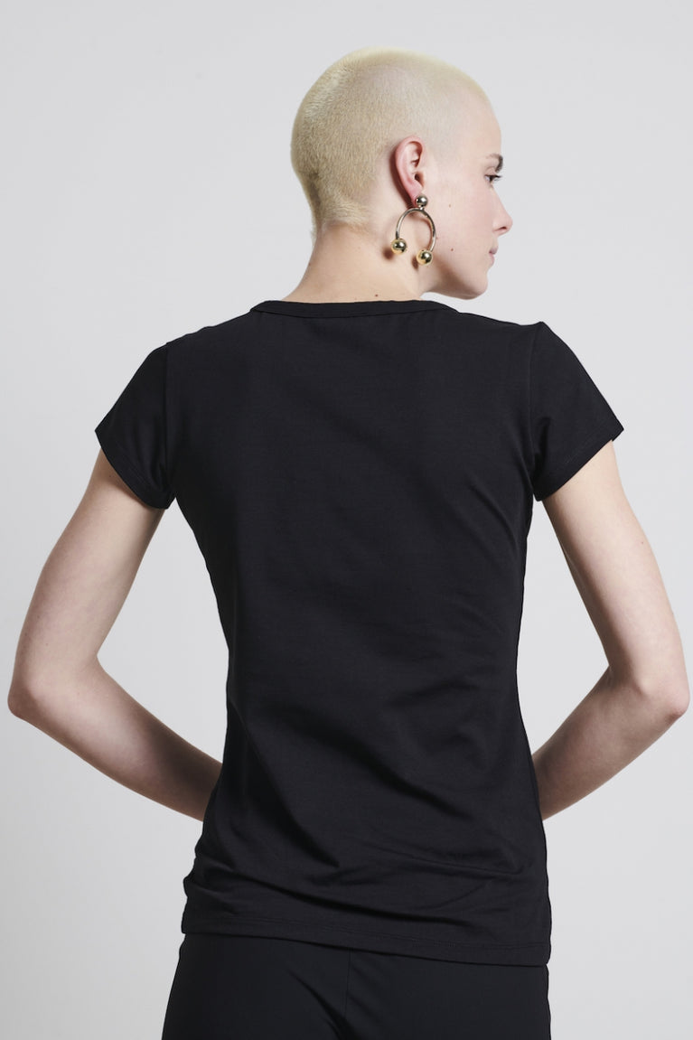 T-shirt Sara easy wear Maglia Tecnica | Nero