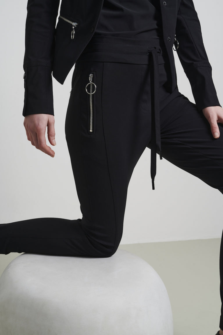 Pantaloni Anna - Maglia tecnica skinny fit | Nero