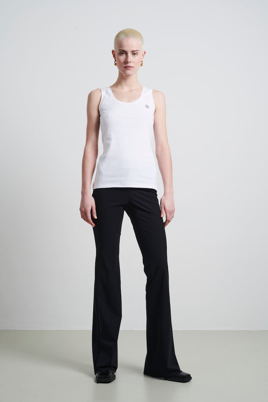 Top strappato facile da indossare Cotone organico Top strappato facile da indossare Cotone organico | Bianco