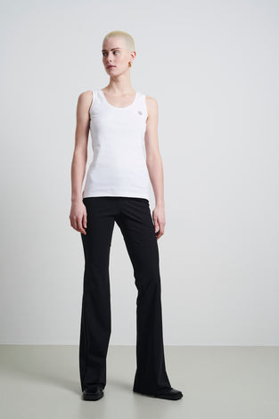 Top strappato facile da indossare Cotone organico | Bianco