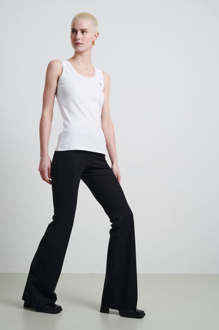 Top strappato facile da indossare Cotone organico | Bianco