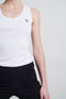 Top strappato facile da indossare Cotone organico | Bianco