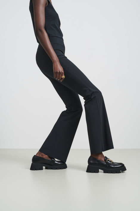 Pants Eliya easy wear flair Technical Jersey | Grigio Notte