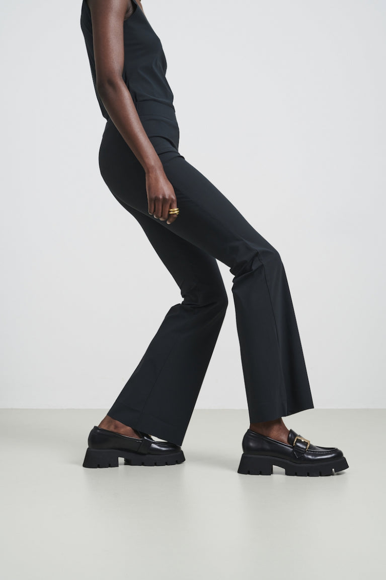 Pants Eliya easy wear flair Technical Jersey | Grigio Notte