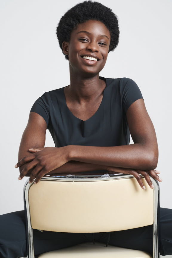 T-shirt Sara easy wear Maglia Tecnica | Grigio Notte