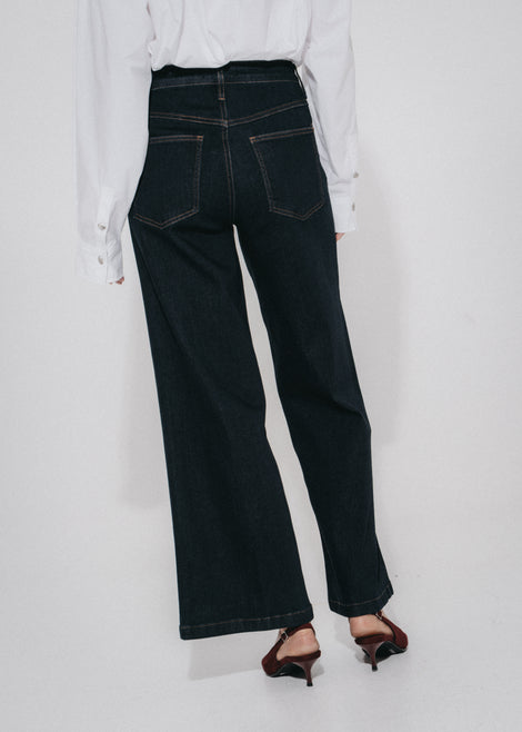 Dramak palazzo jeans | Dark Blue