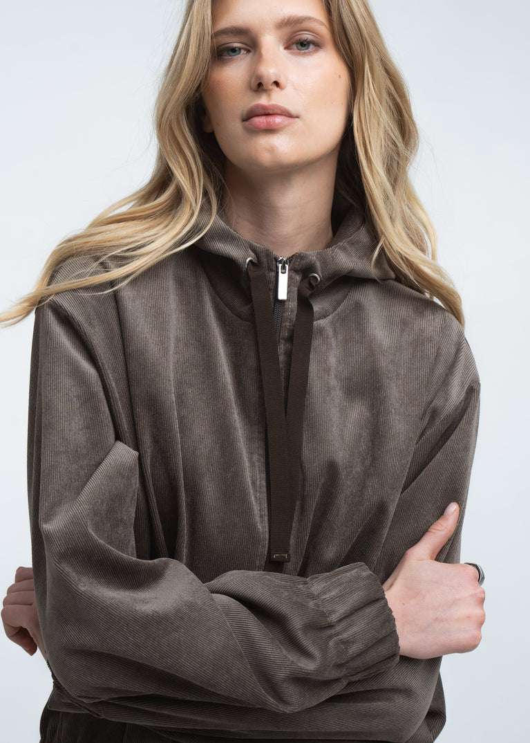 Golia jeans hoodie bomber | Toupe